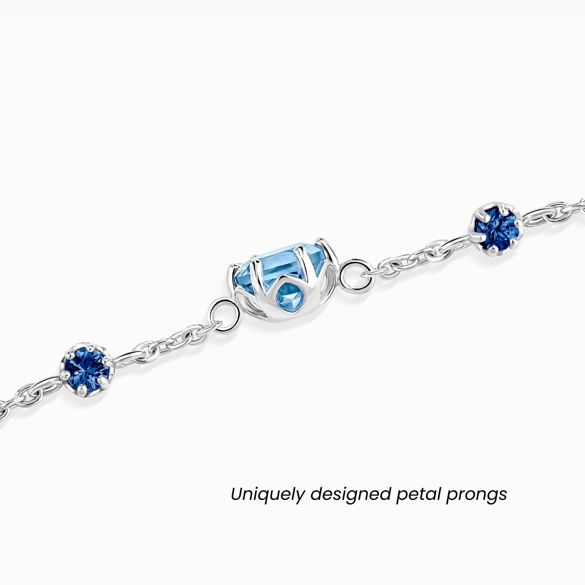 Blue Sapphire & Blue Topaz Jewellery Set in Sterling Silver