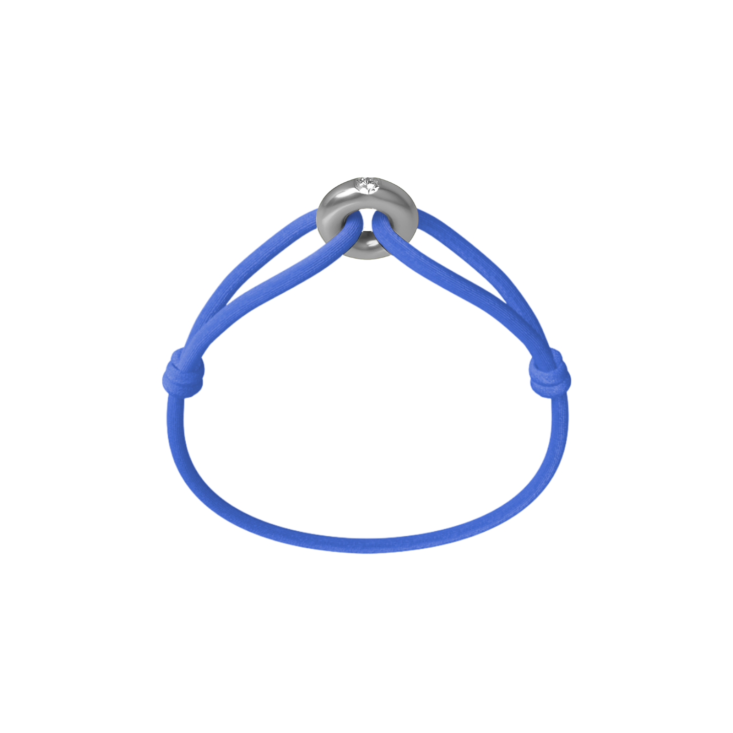 Silver Soho Diamond Cord Bracelet