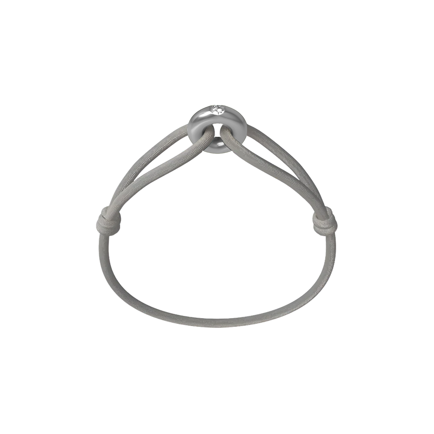 Silver Soho Diamond Cord Bracelet