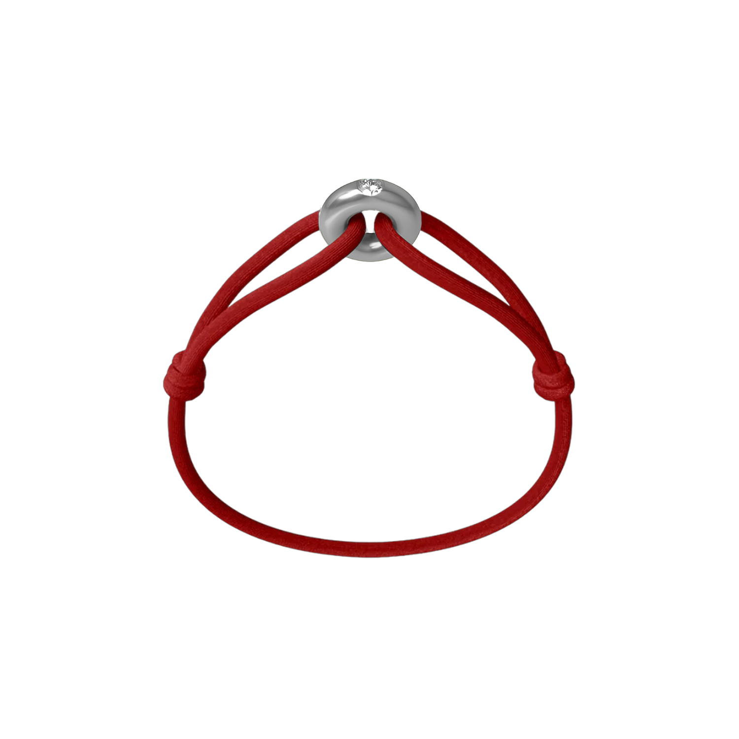 Silver Soho Diamond Cord Bracelet