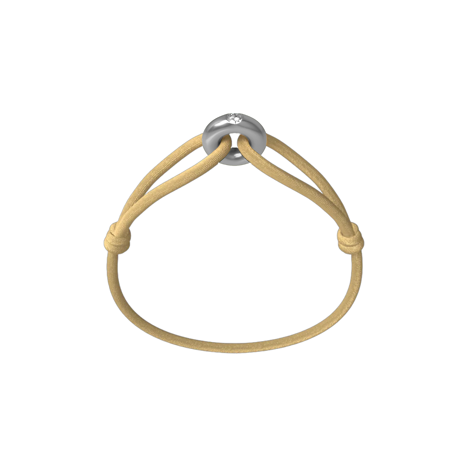 Silver Soho Diamond Cord Bracelet