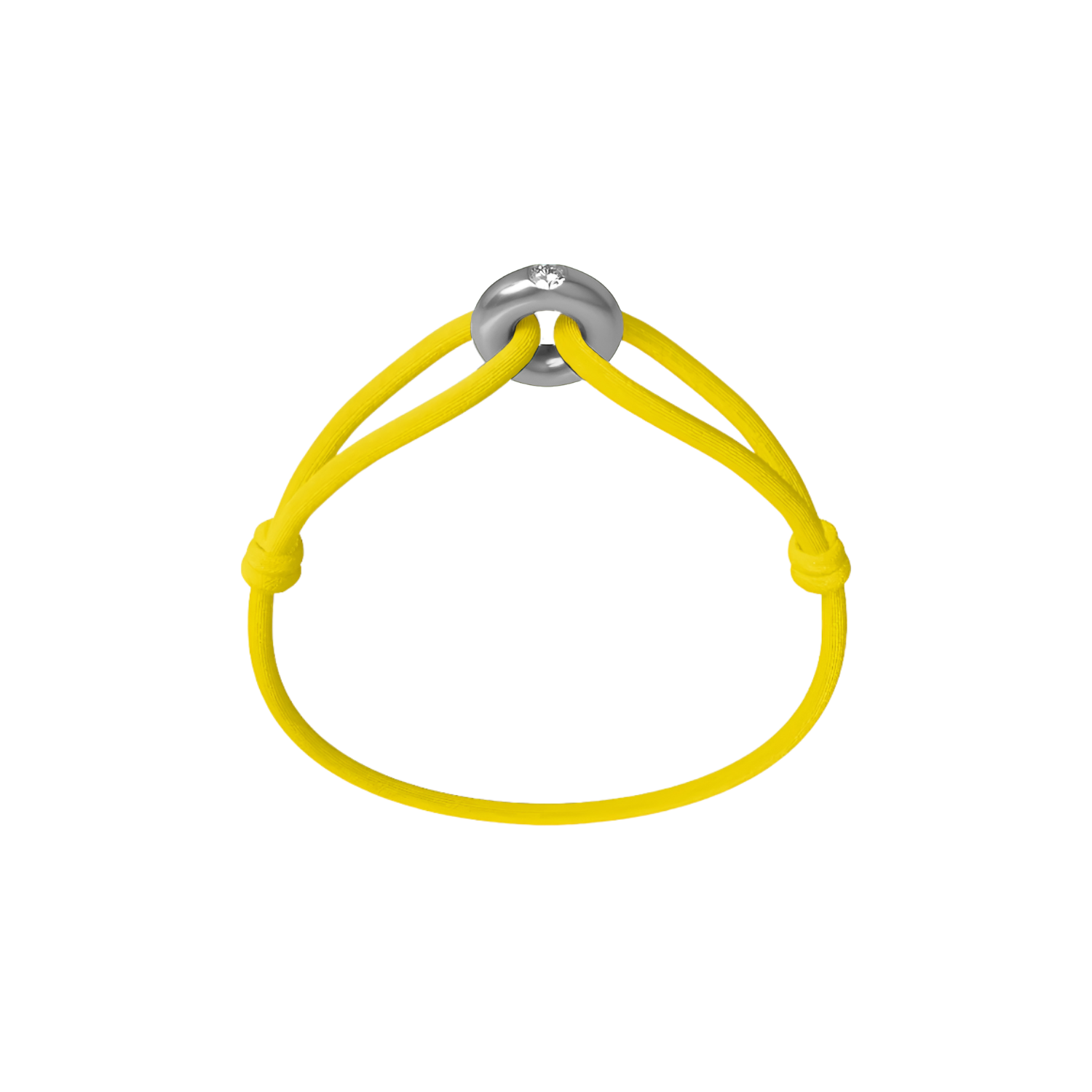 Silver Soho Diamond Cord Bracelet