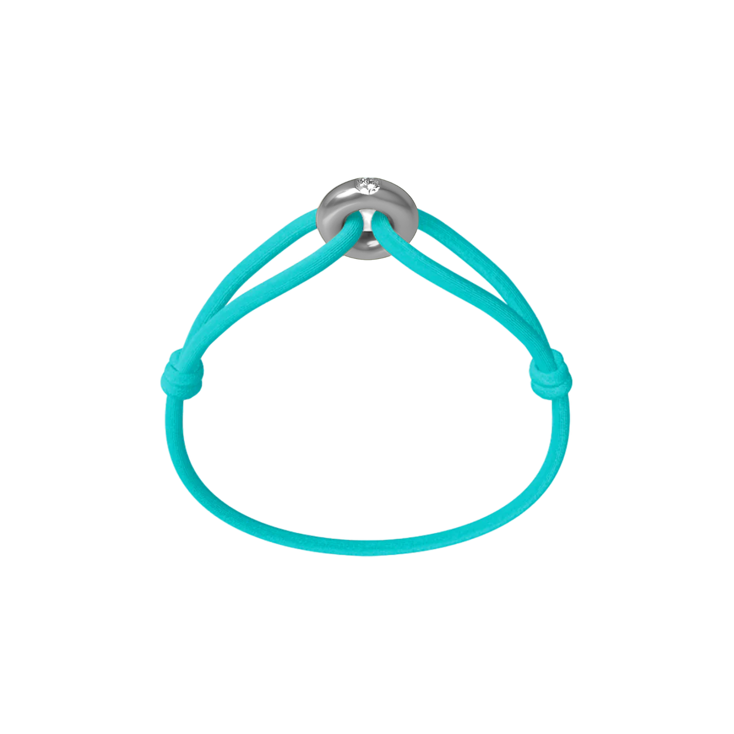 Silver Soho Diamond Cord Bracelet