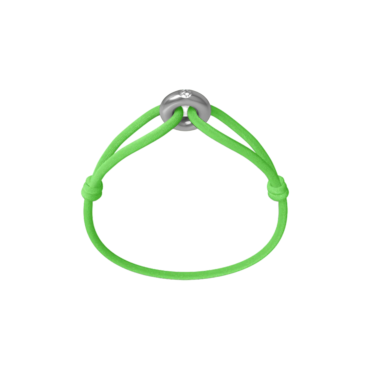 Silver Soho Diamond Cord Bracelet