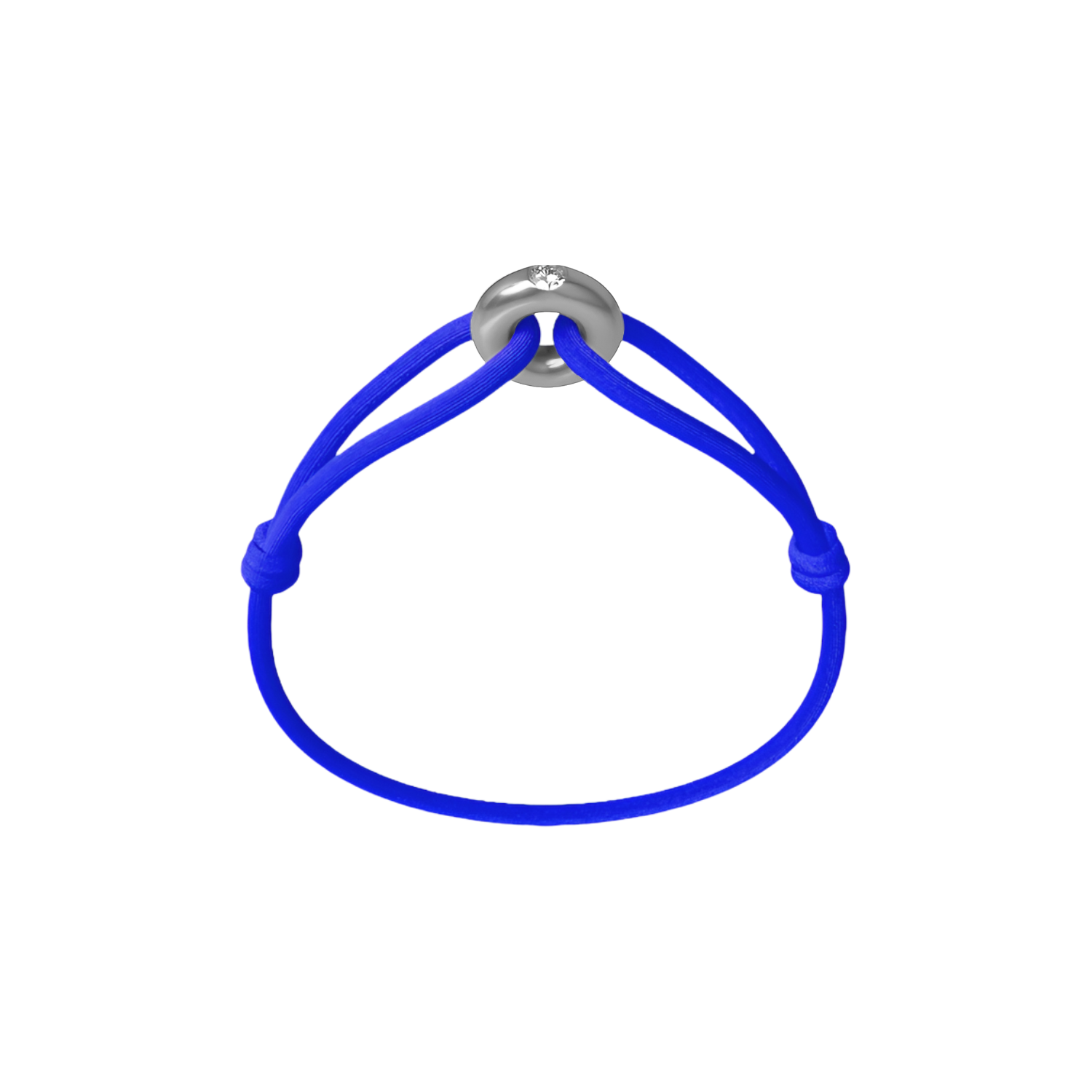 Silver Soho Diamond Cord Bracelet