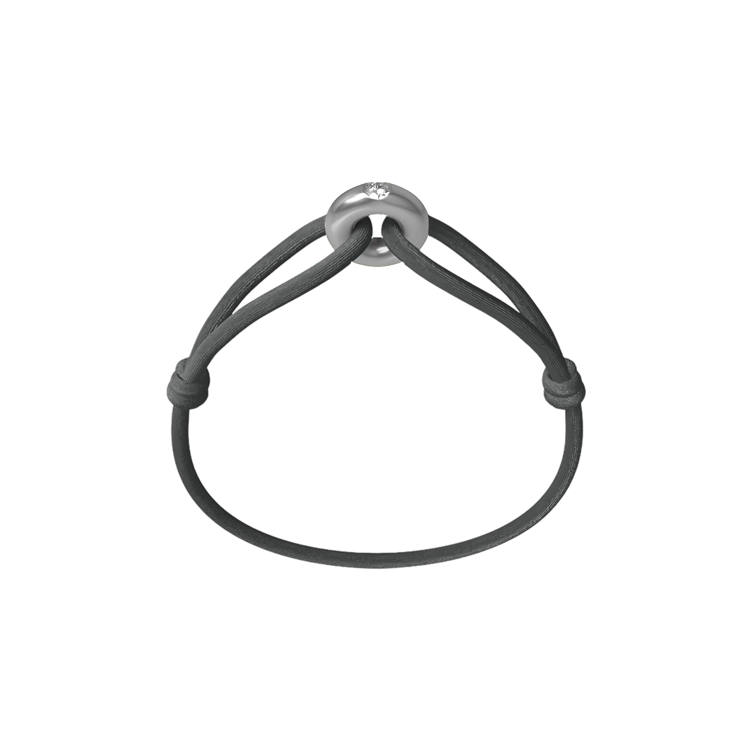 Silver Soho Diamond Cord Bracelet