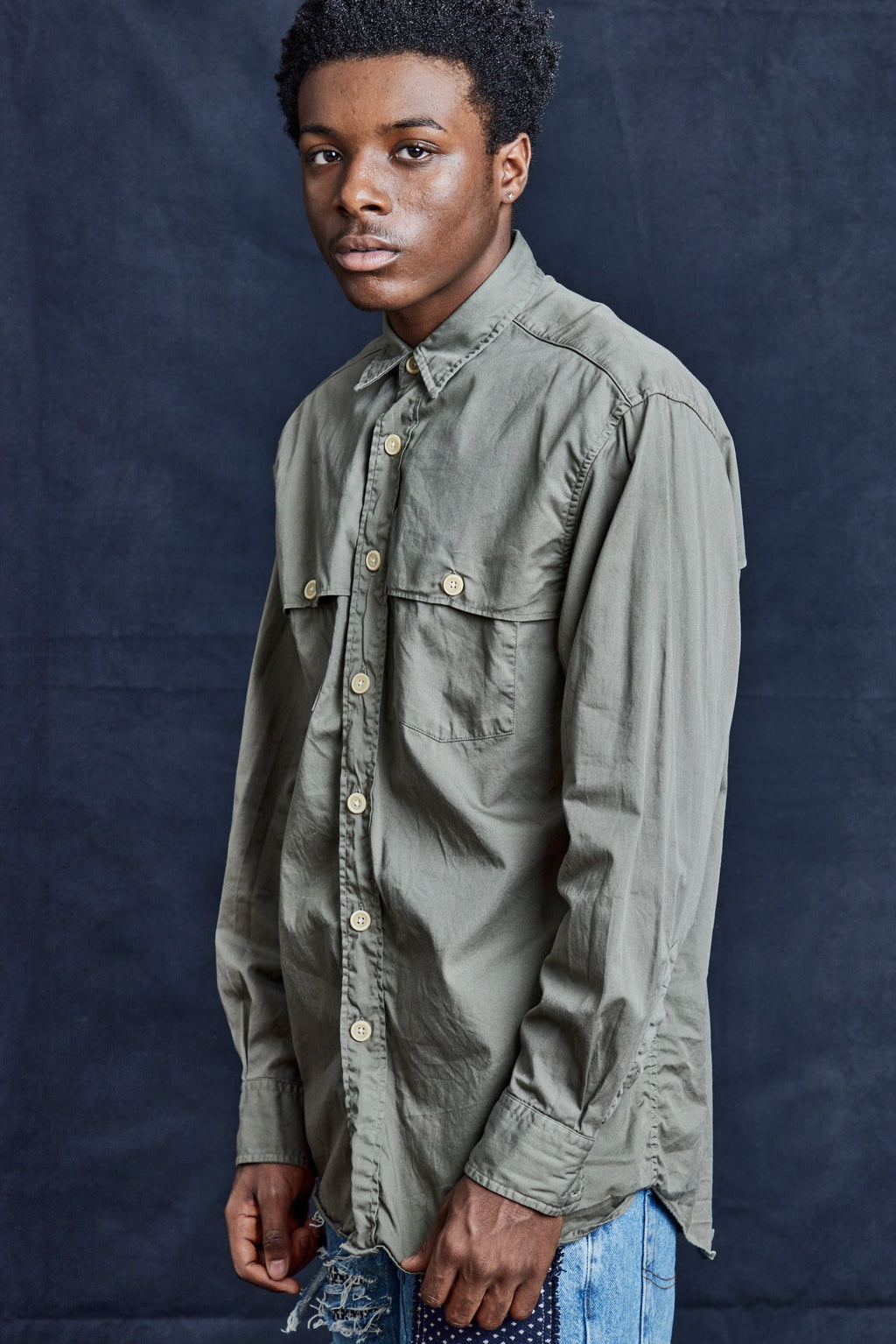 Khaki Tailored Shirt