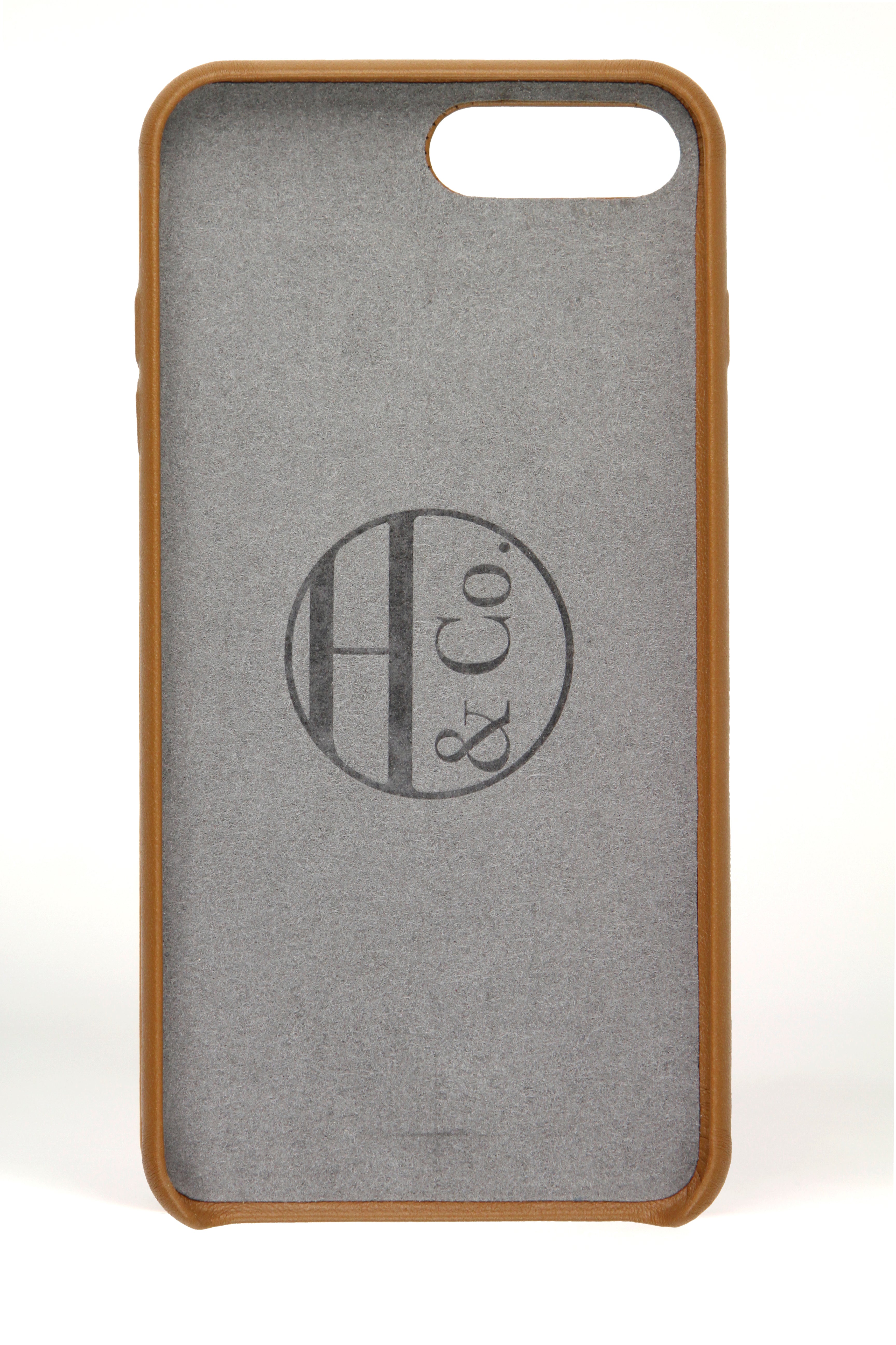 iPhone 7/8 Plus Case, Tan Leather