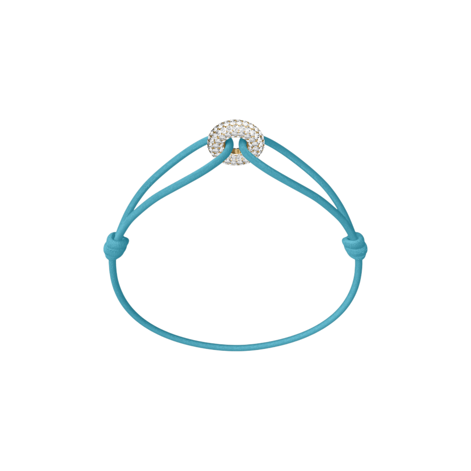 Mini Golden Soho Pavé Cord Bracelet