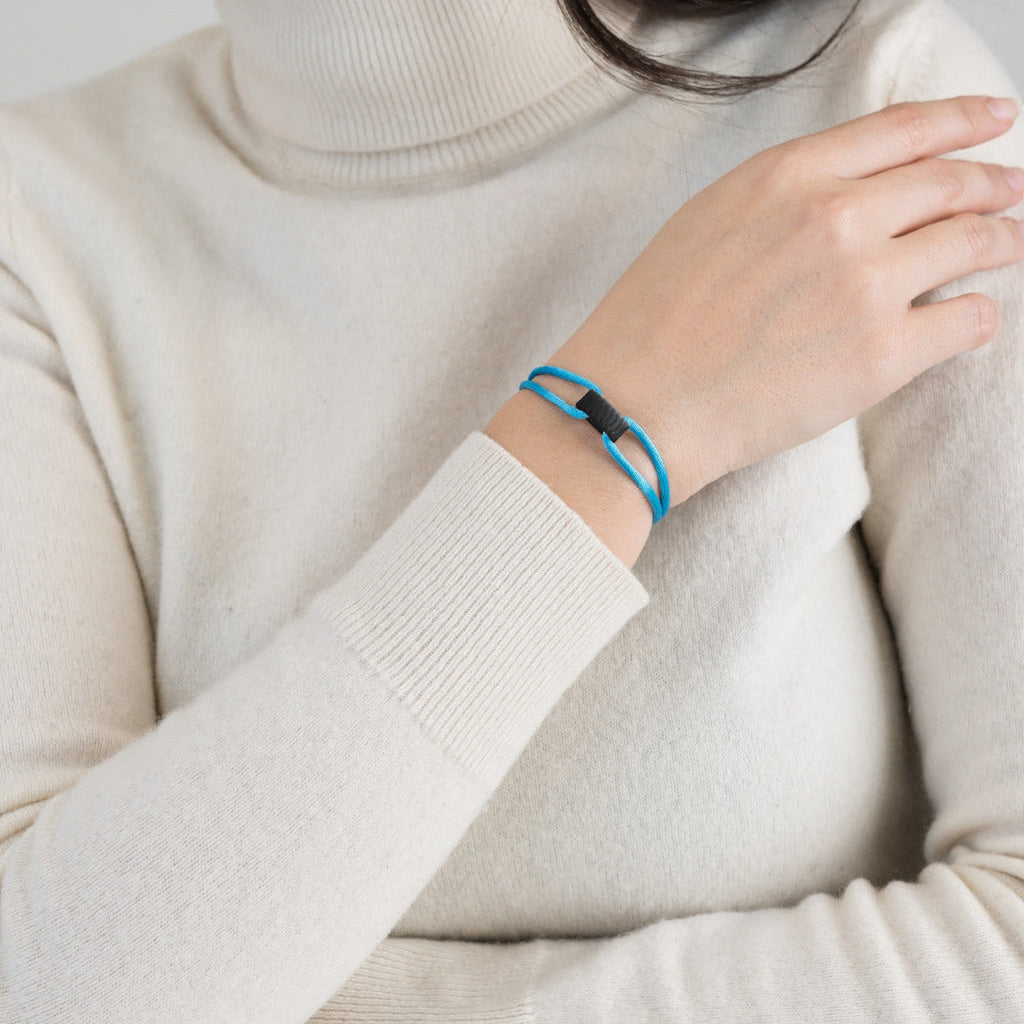 Carbon Regent Cord Bracelet