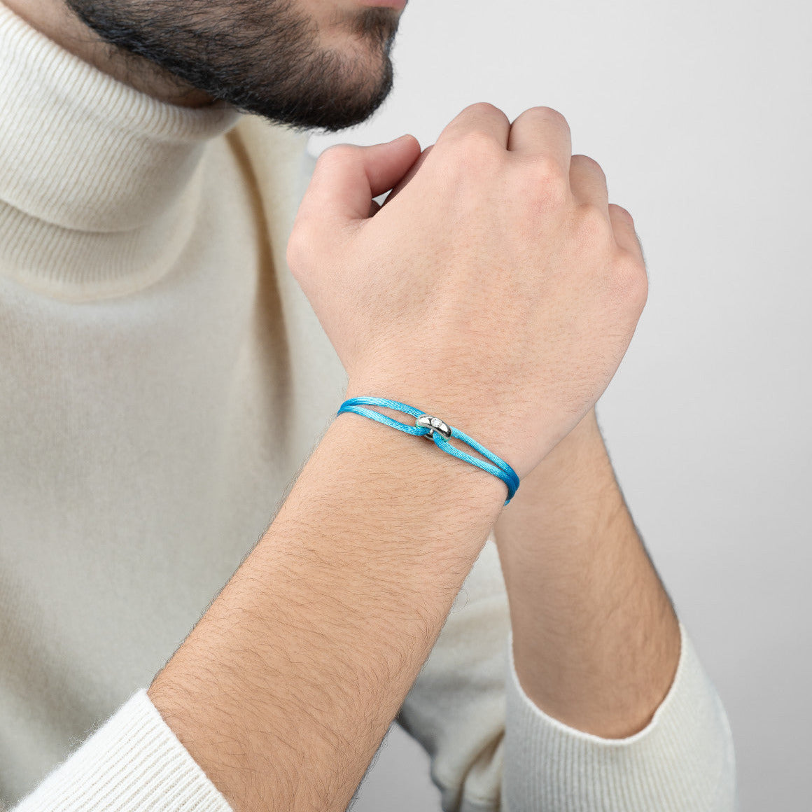 Silver Soho Diamond Cord Bracelet