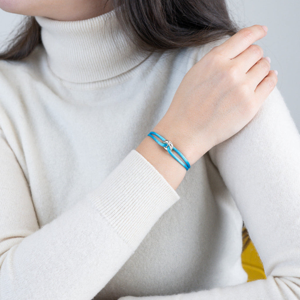 Silver Soho Diamond Cord Bracelet