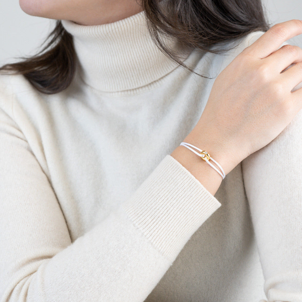 Mini Golden Soho Diamond Cord Bracelet