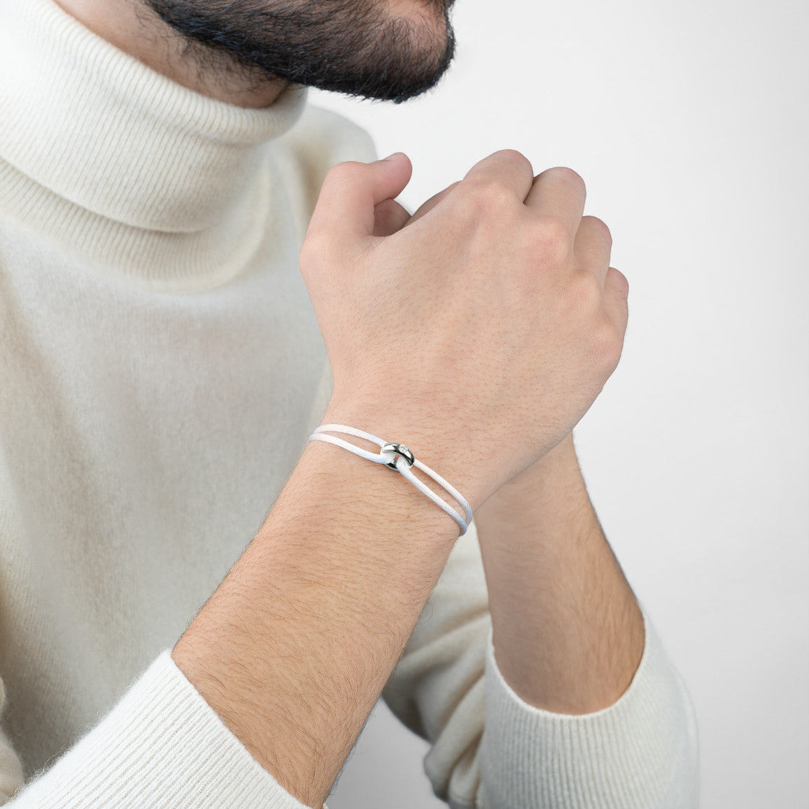Silver Soho Diamond Cord Bracelet