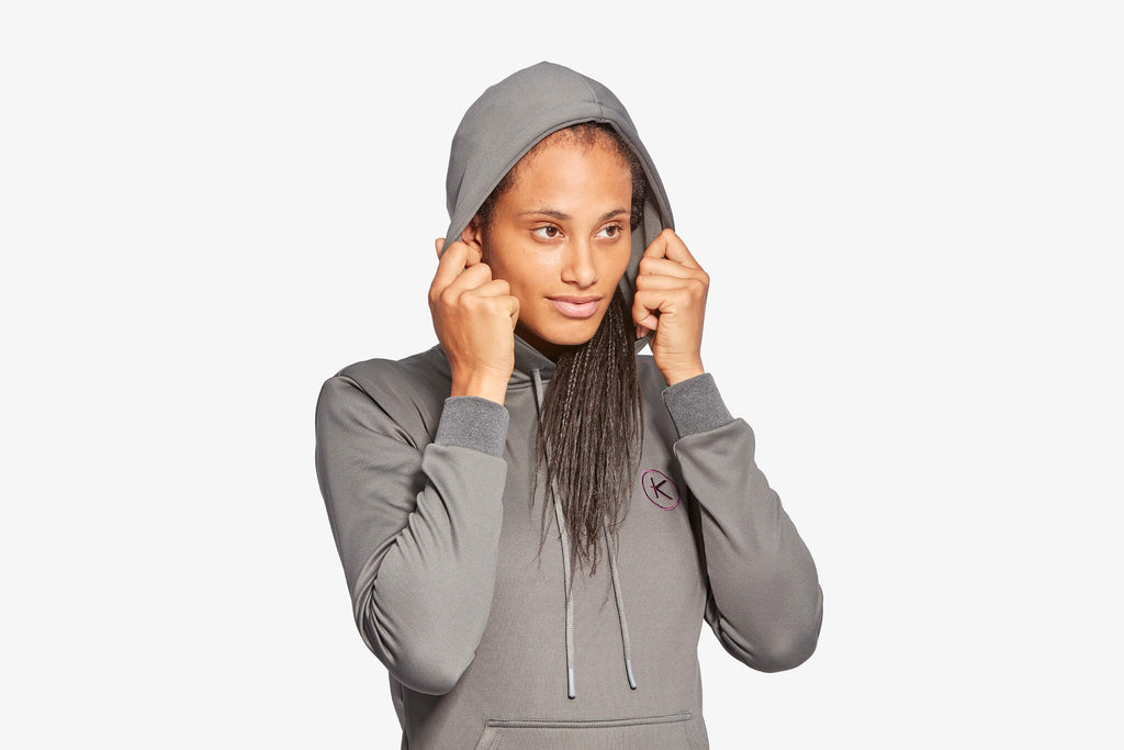 Women's Infrared Hoodie - Grey & Blue