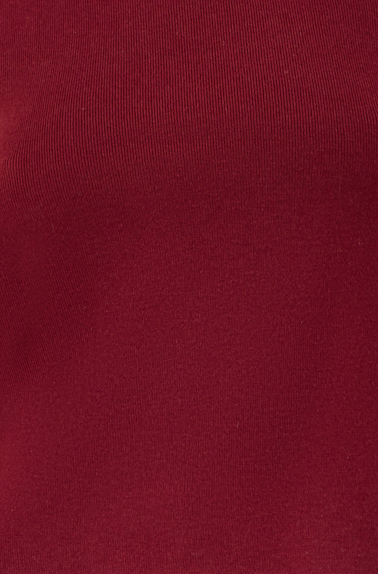 Yumi Burgundy Knitted Roll Neck Sleeveless Jumper