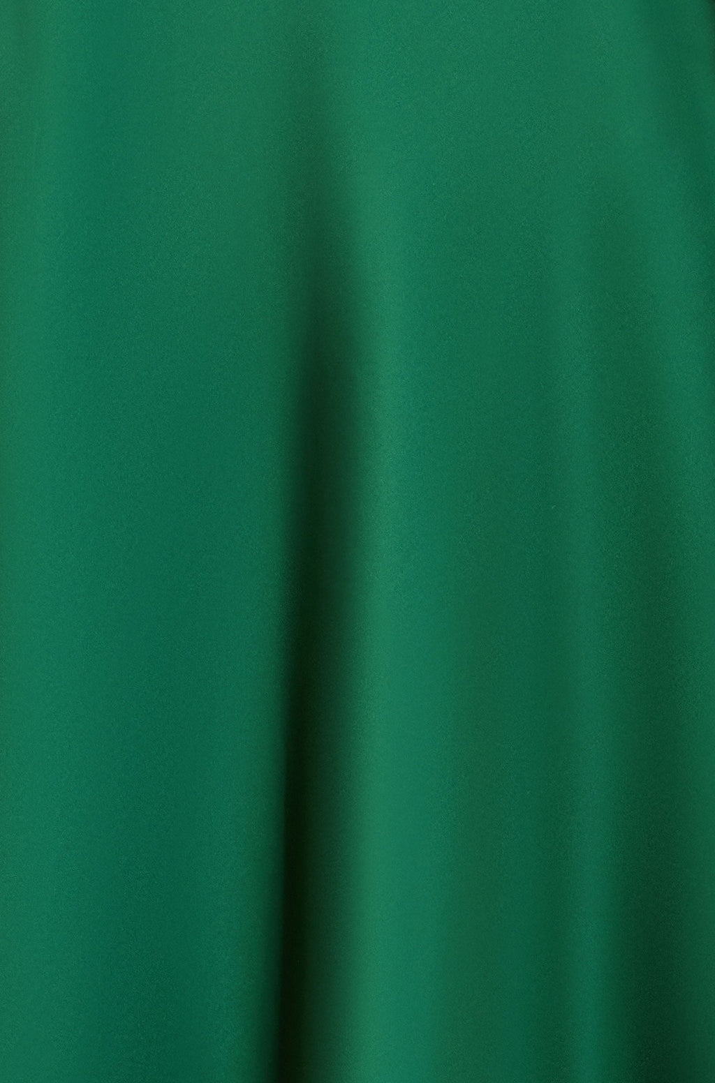 Yumi Green Satin Midi Skirt