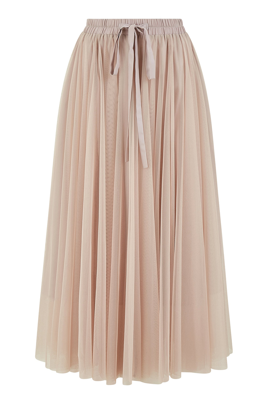 Yumi Blush Pink Mesh Tulle Skirt