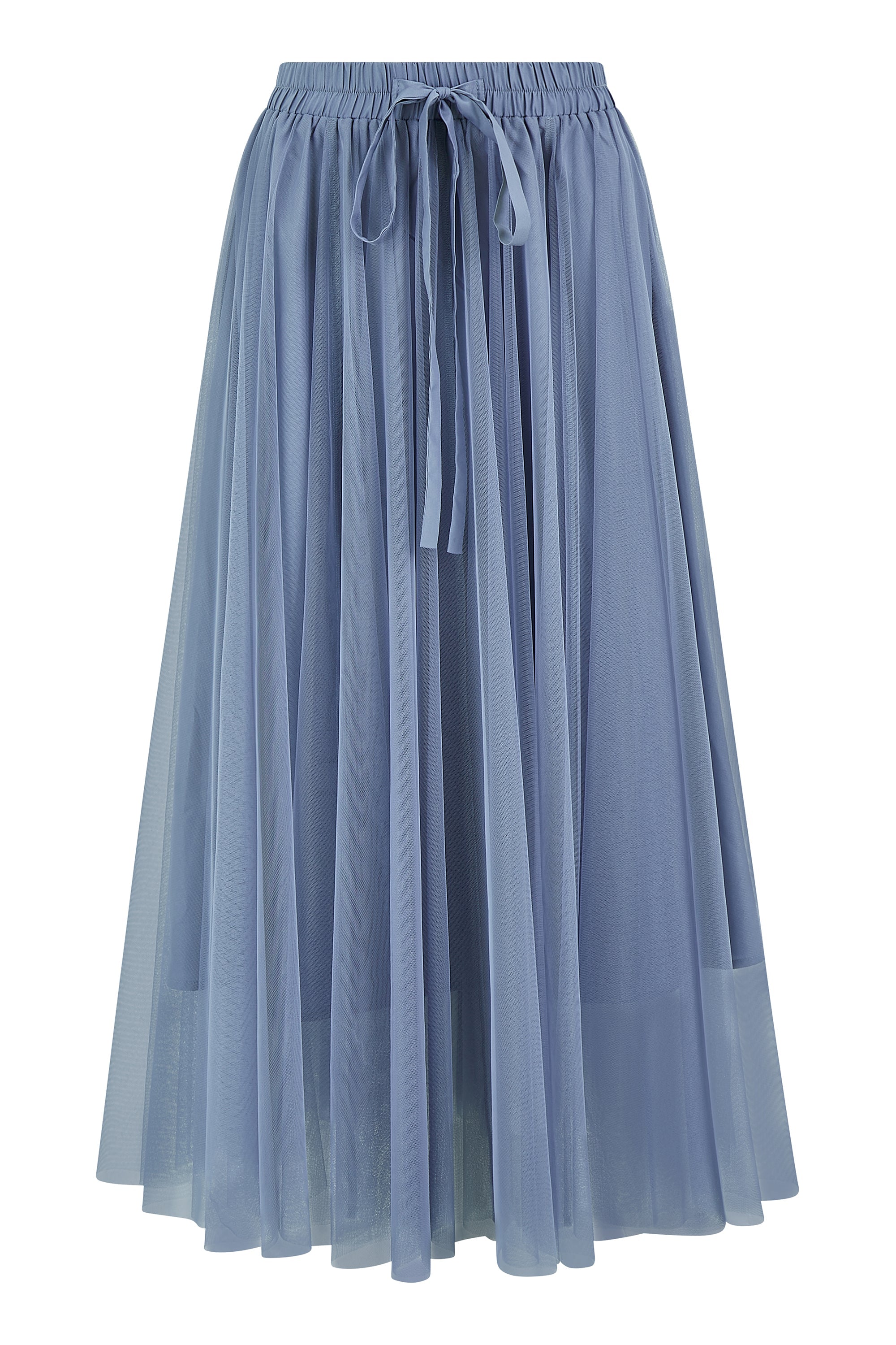 Yumi Blue Mesh Tulle Skirt