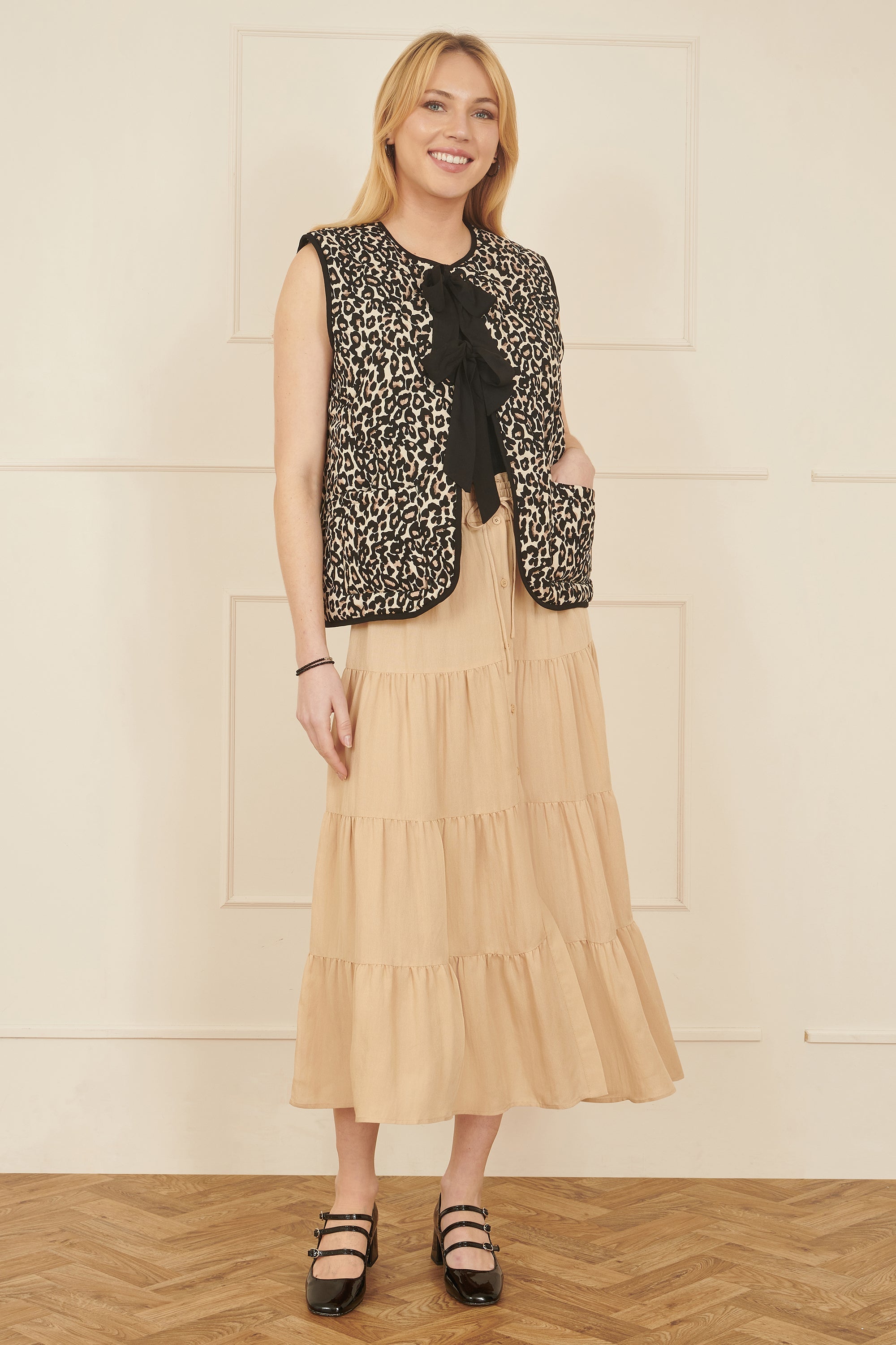 Yumi Stone Midi Boho Skirt