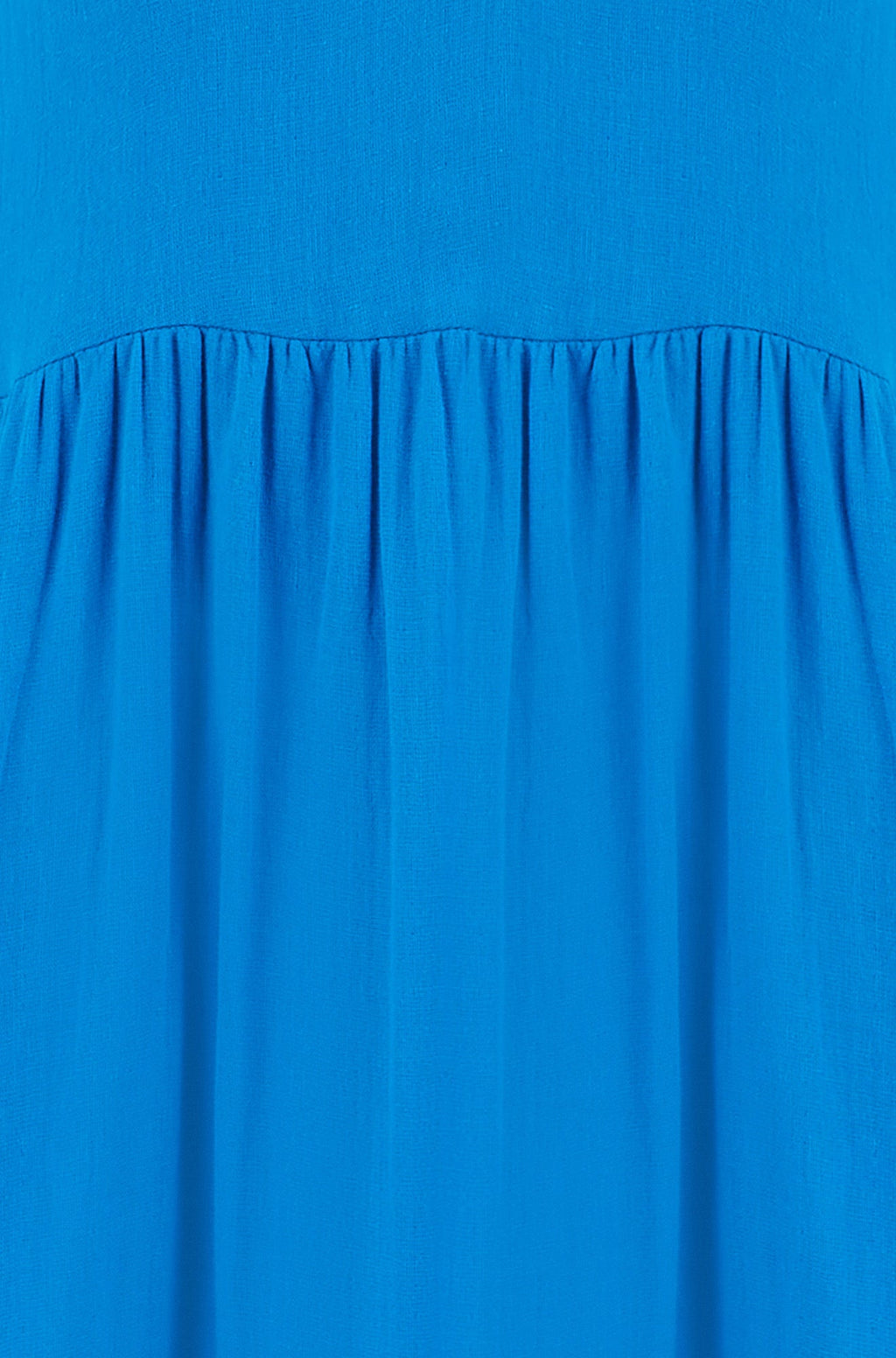 Yumi Blue Double Cotton Long Kaftan