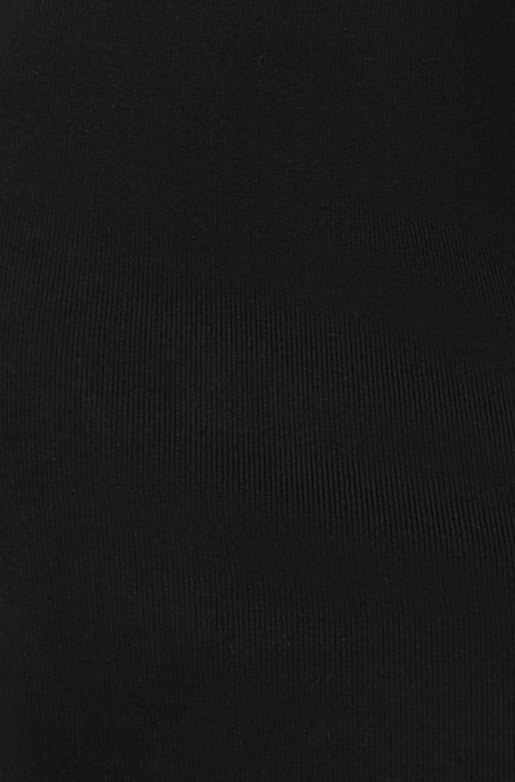 Yumi Black Knitted Fitted Dress With Sequin Sleeves