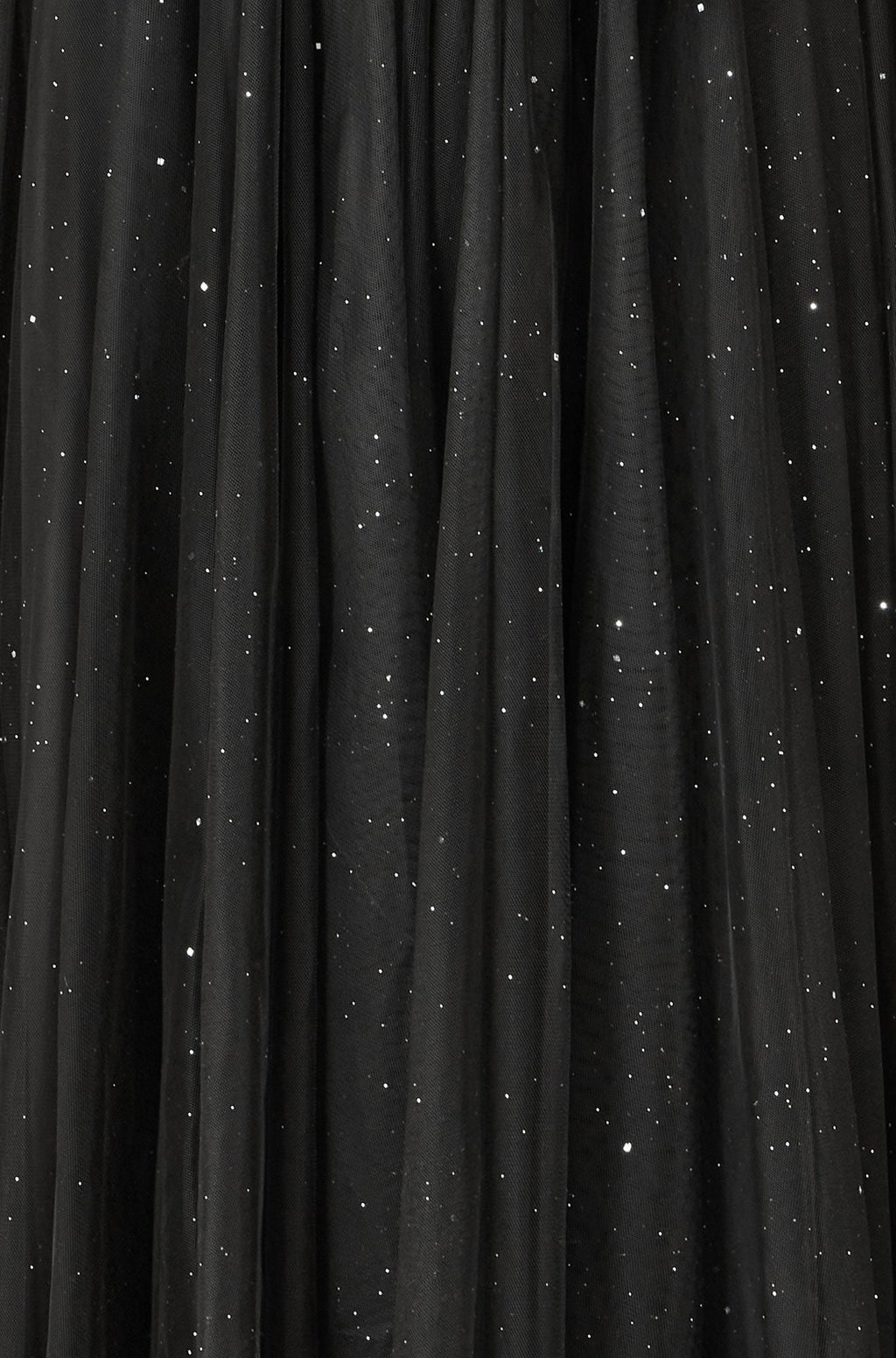 Yumi Black Sparkle Mesh Tulle Skirt With Satin Bow