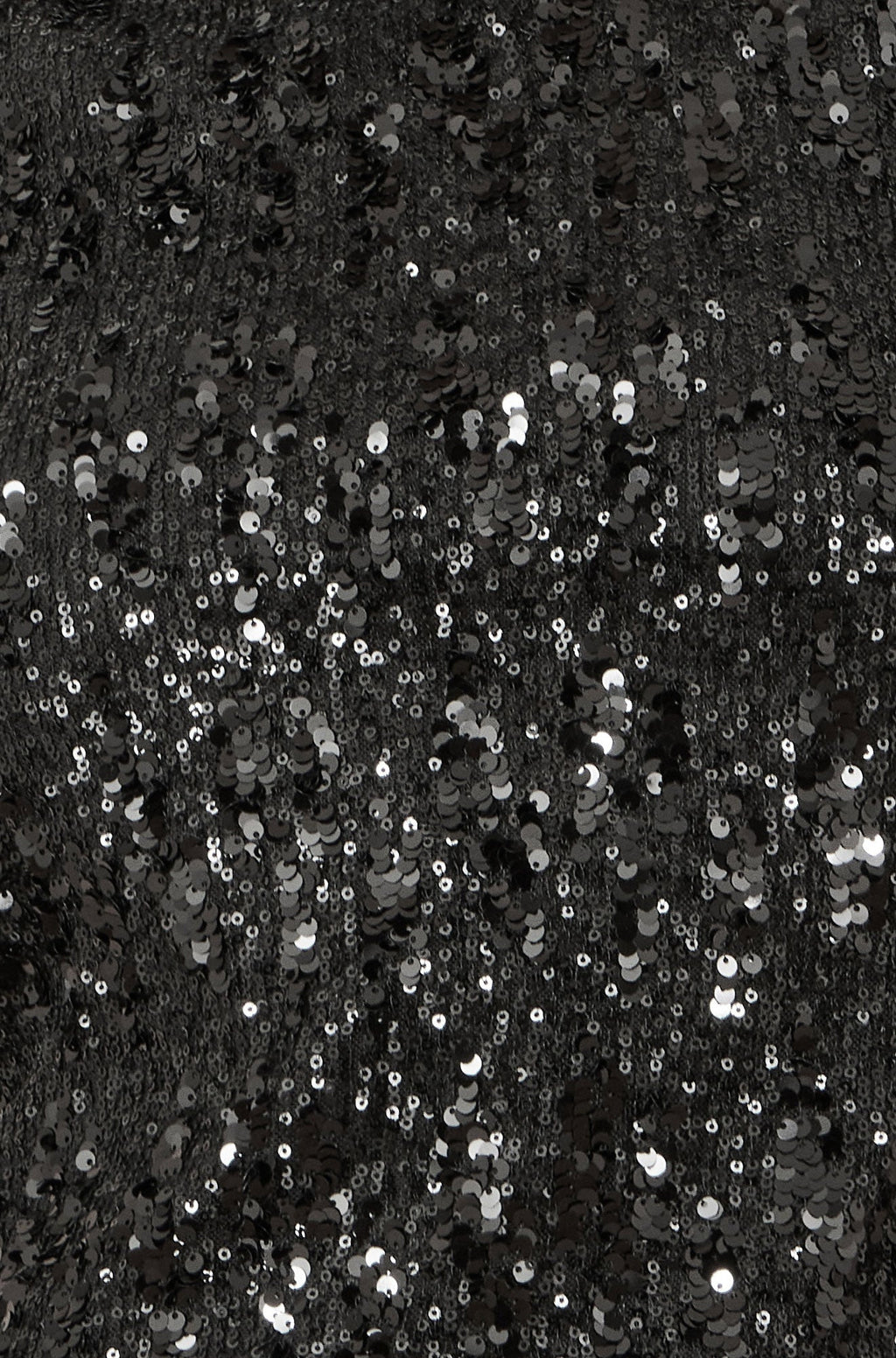 Yumi Black Sequin High Neck Top