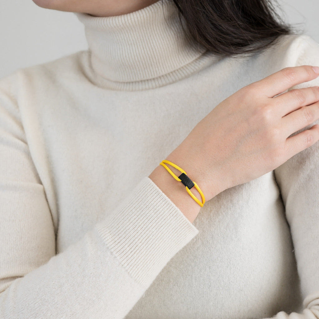 Carbon Regent Cord Bracelet