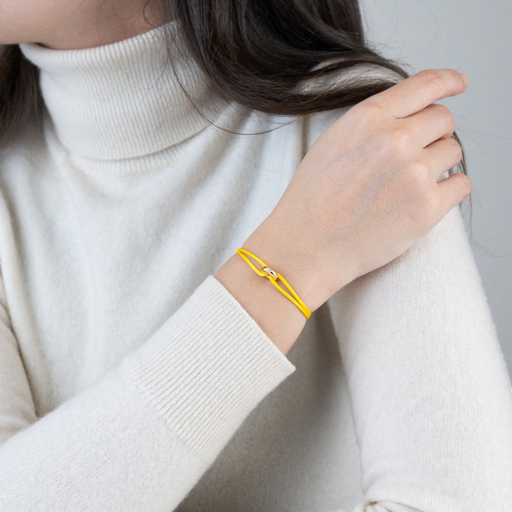 Mini Golden Soho Diamond Cord Bracelet