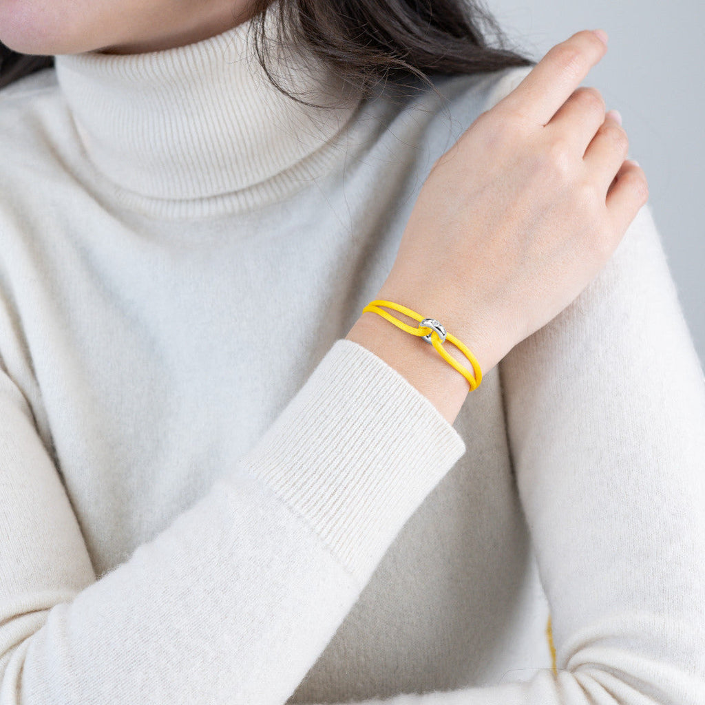 Silver Soho Diamond Cord Bracelet