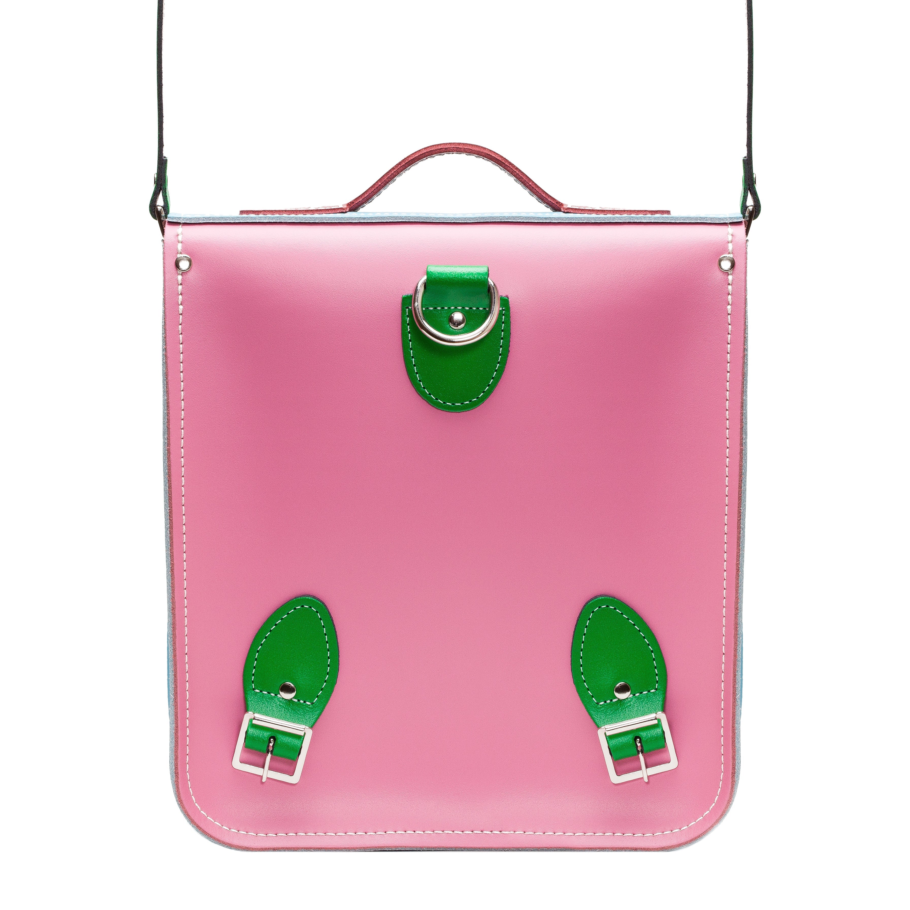 Handmade Leather City Backpack - Classic Kaleidoscope