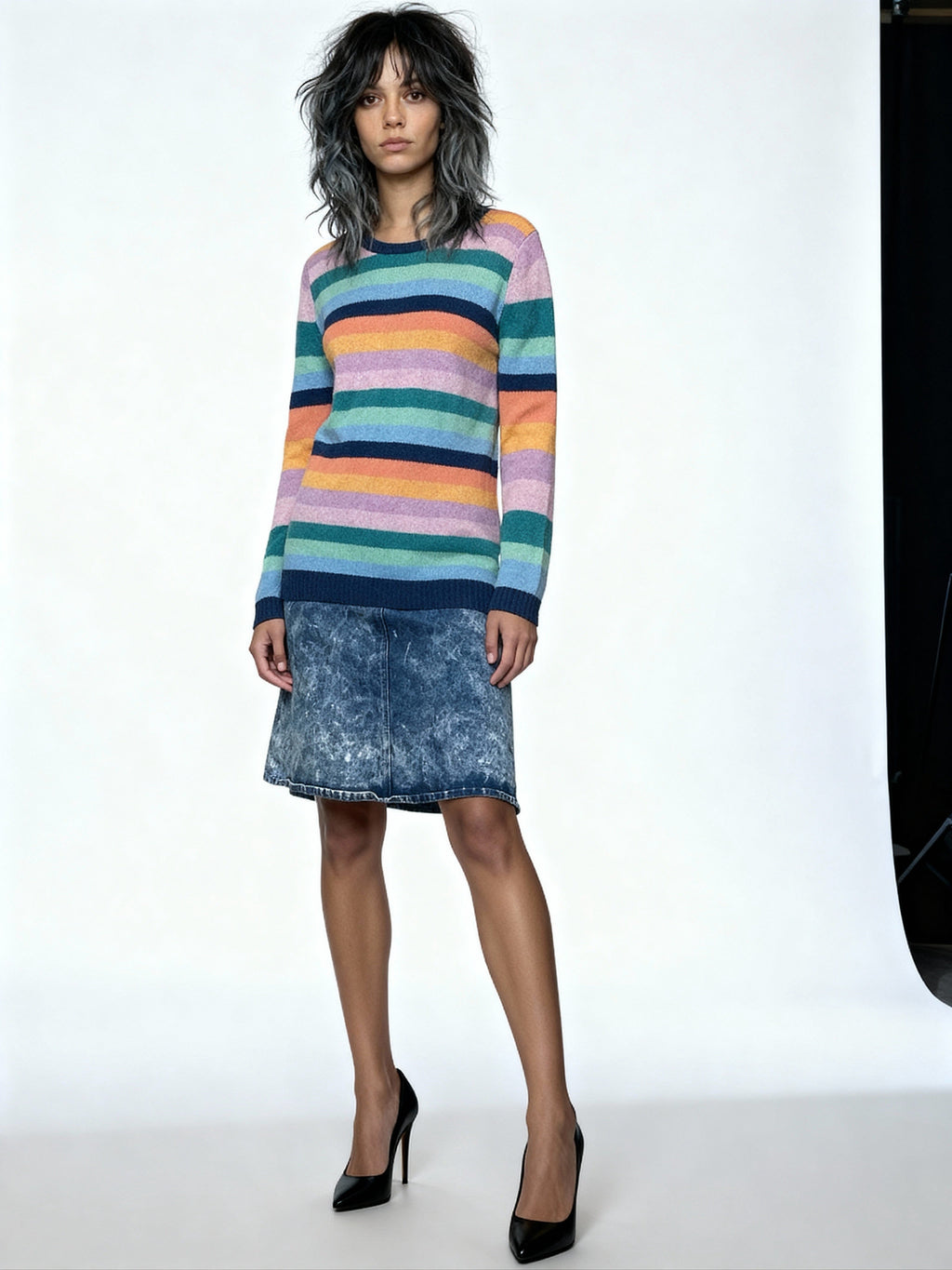 Original Vintage 1990's Clements Ribeiro 100% Lambswool Jumper UK 8 - 12