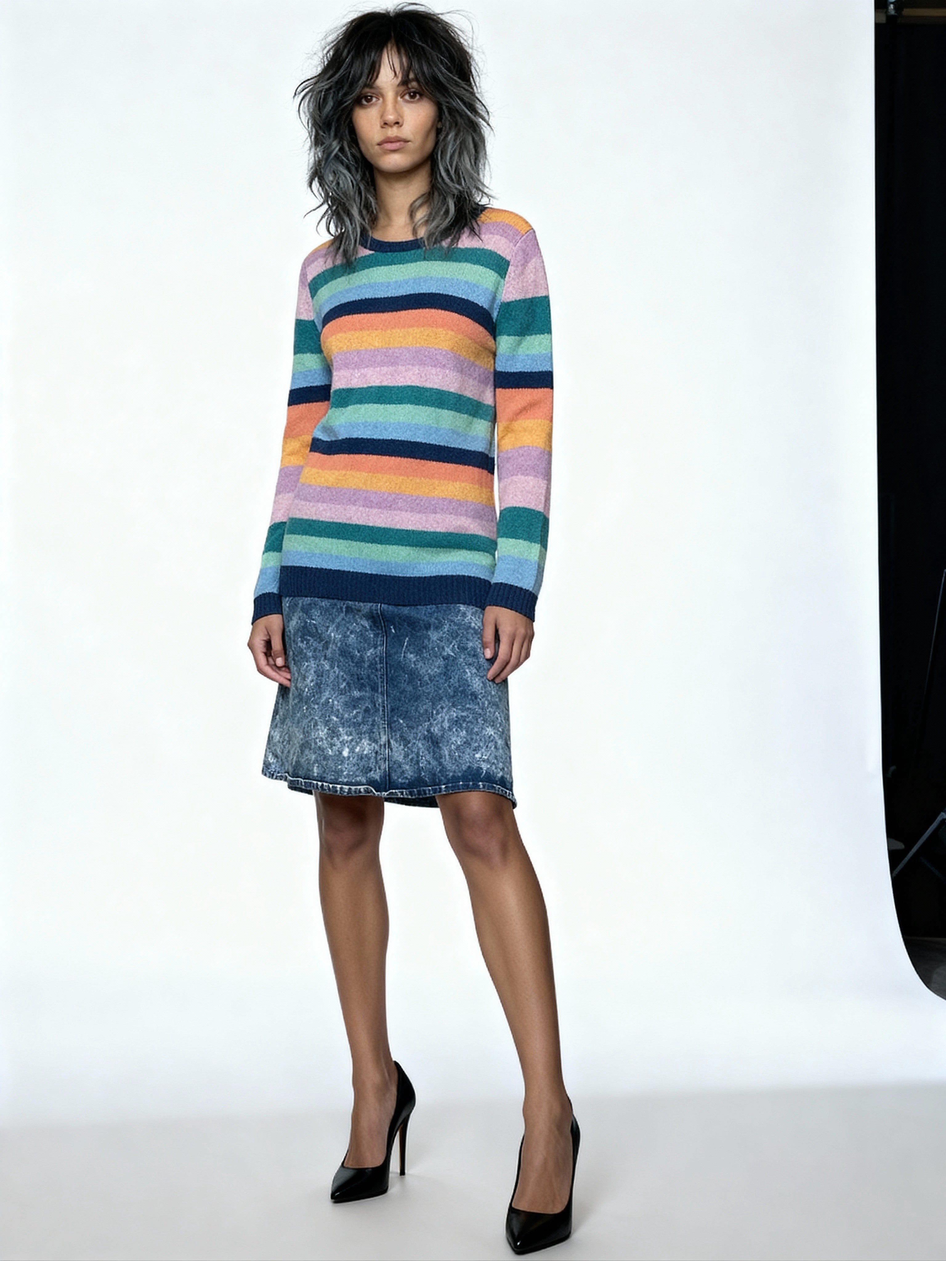 Original Vintage 1990's Clements Ribeiro 100% Lambswool Jumper UK 8 - 12