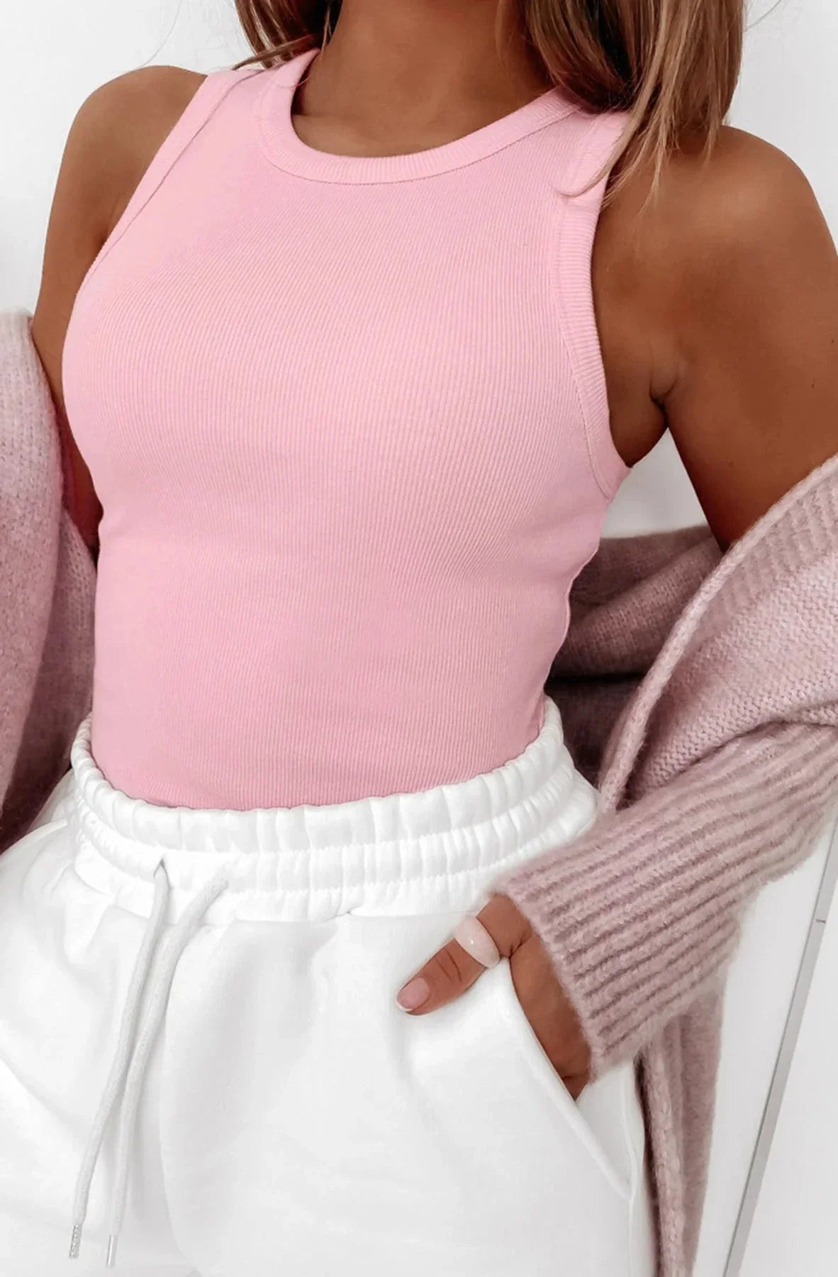 Abby Ribbed Vest Top