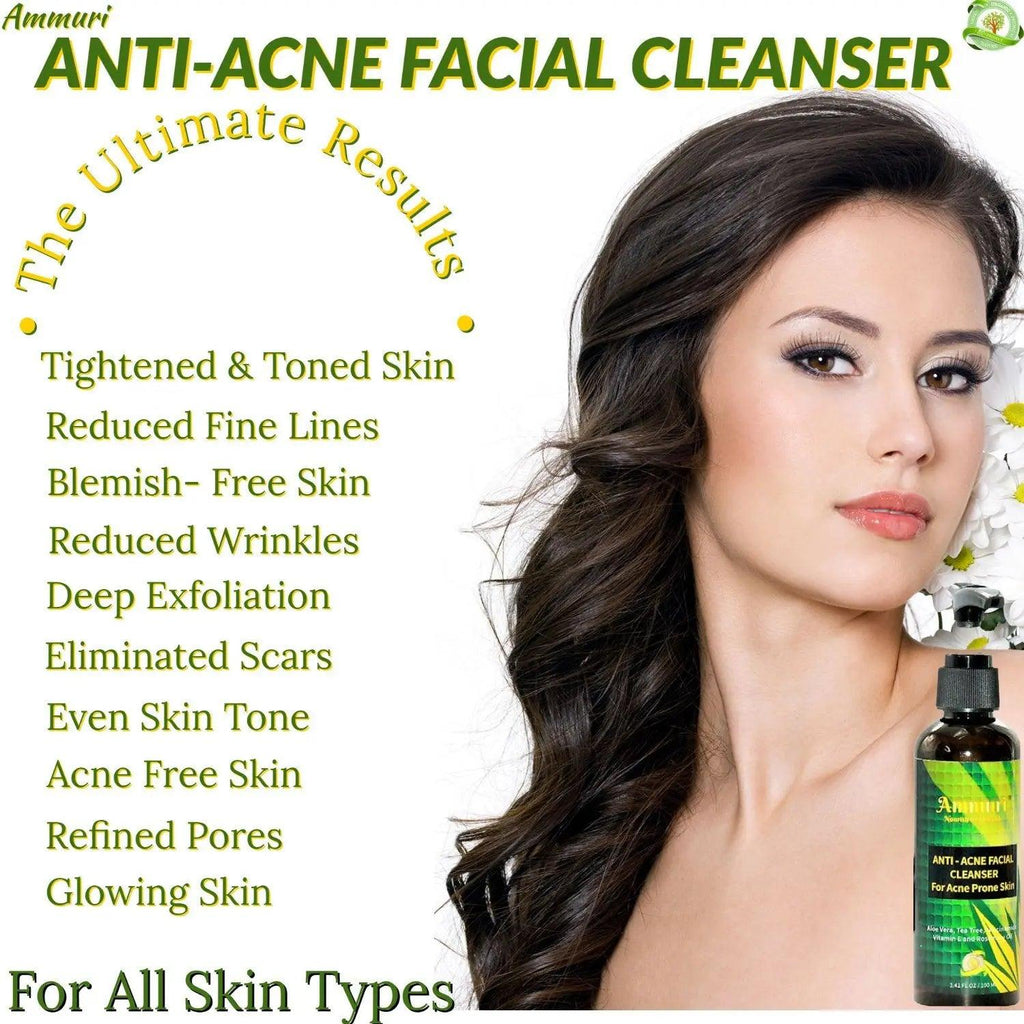 Ammuri Anti Acne Facial Cleanser for Acne Prone Skin