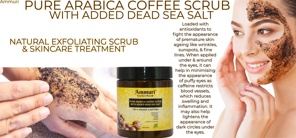 Ammuri Organic Coffee Body Scrub with Dead Sea Salt