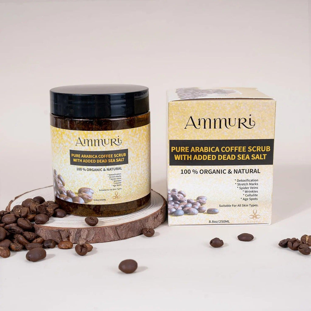 Ammuri Organic Coffee Body Scrub with Dead Sea Salt