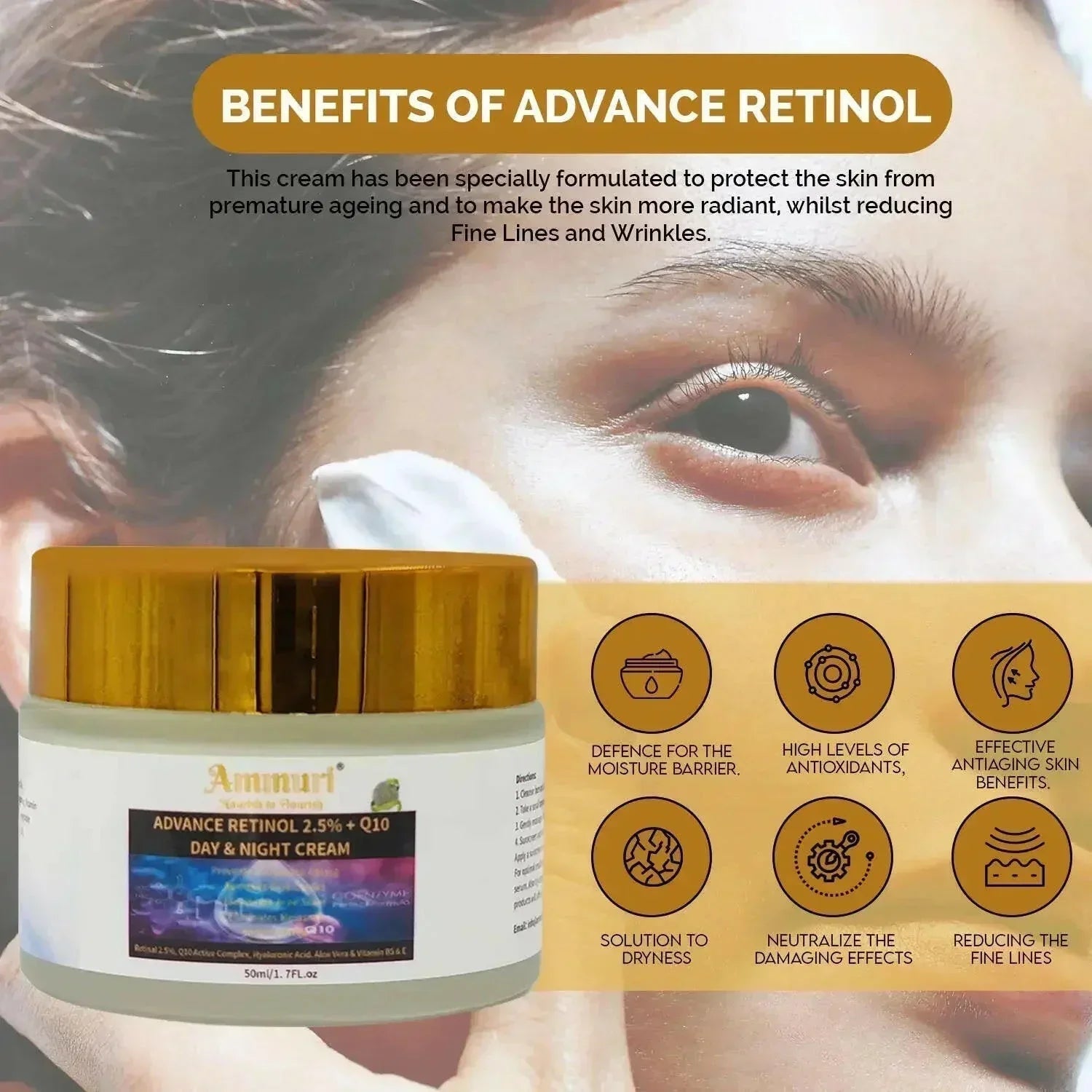 Ammuri Beauty Q10 Face Cream & Advance Retinol 2.5% Cream