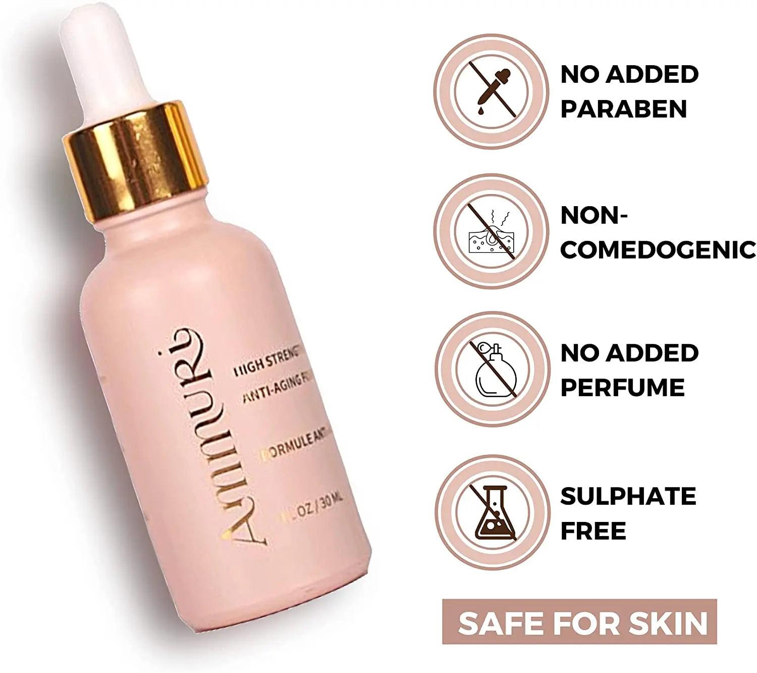 Ammuri 3.5% Retinol High Strength Face Serum – Anti-Ageing Formula