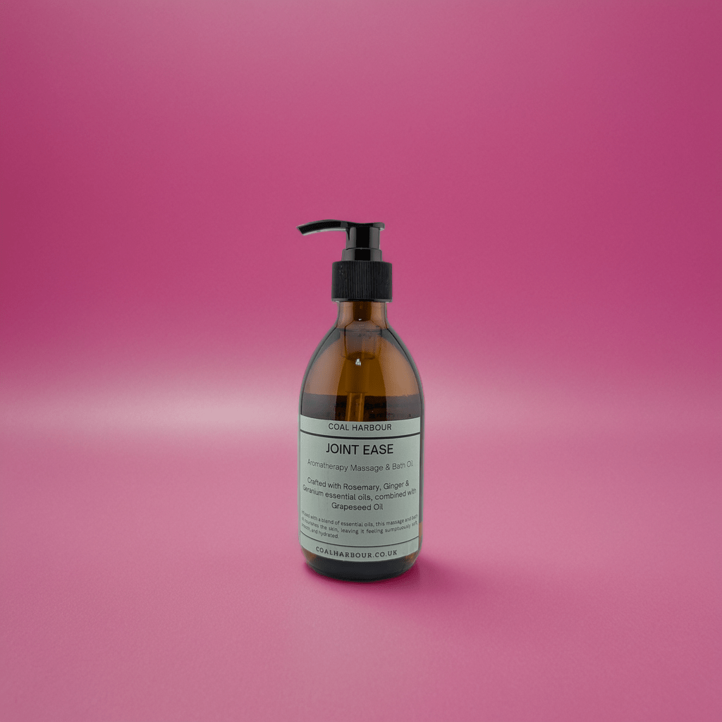 Aromatherapy Massage and Bath Oil - Joint Ease with Rosemary, Ginger & Geranium Essential Oils