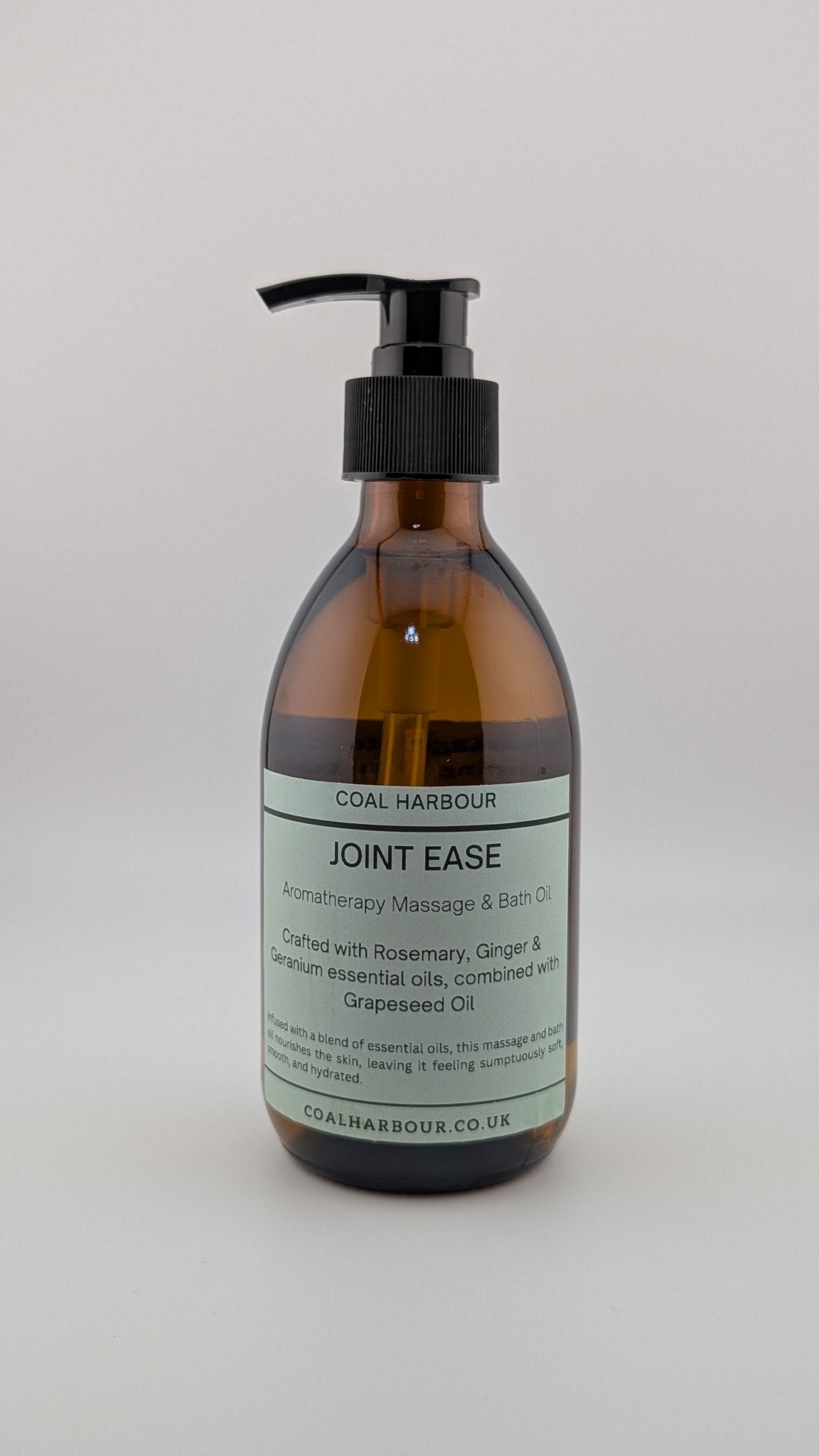 Aromatherapy Massage and Bath Oil - Joint Ease with Rosemary, Ginger & Geranium Essential Oils