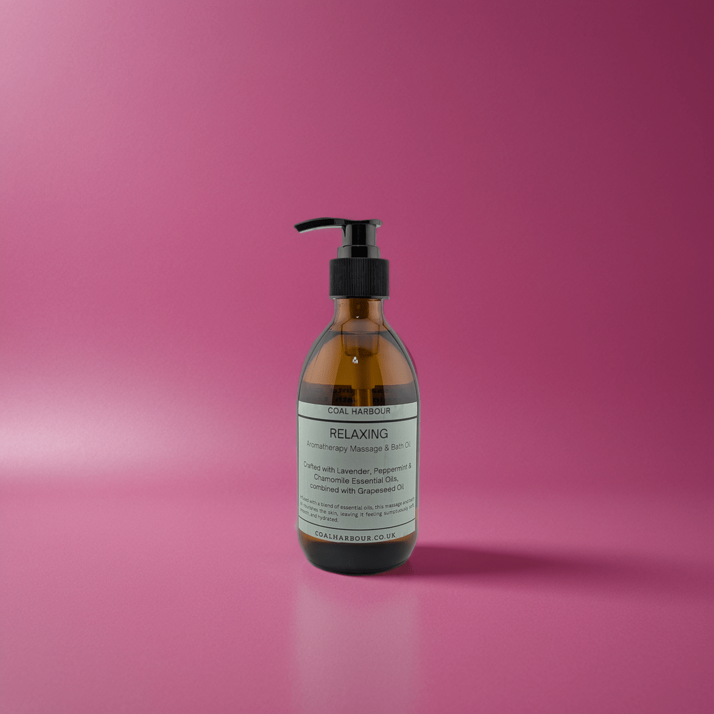 Aromatherapy Massage and Bath Oil - Relaxing With Lavender, Peppermint & Chamomile Essential Oils