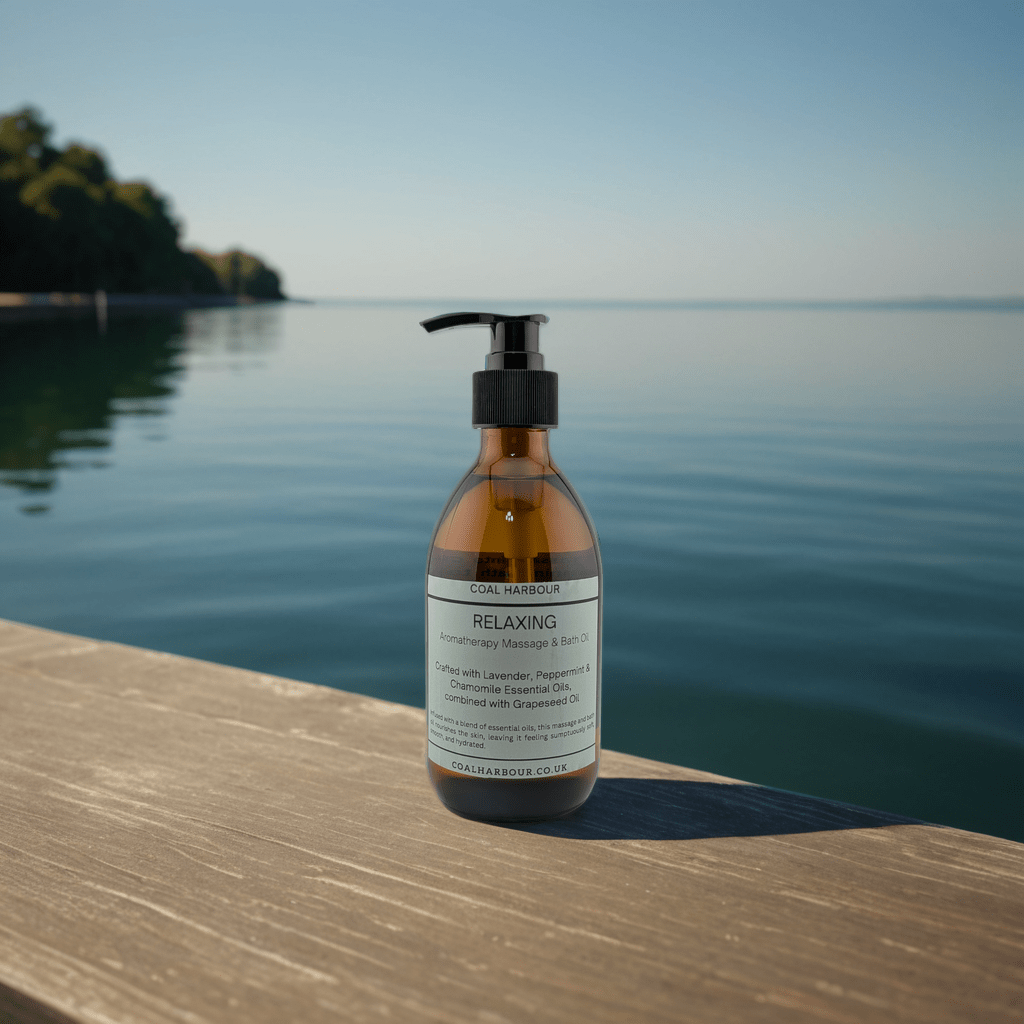 Aromatherapy Massage and Bath Oil - Relaxing With Lavender, Peppermint & Chamomile Essential Oils