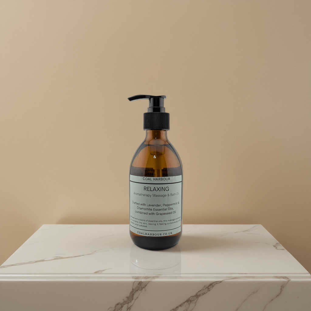 Aromatherapy Massage and Bath Oil - Relaxing With Lavender, Peppermint & Chamomile Essential Oils