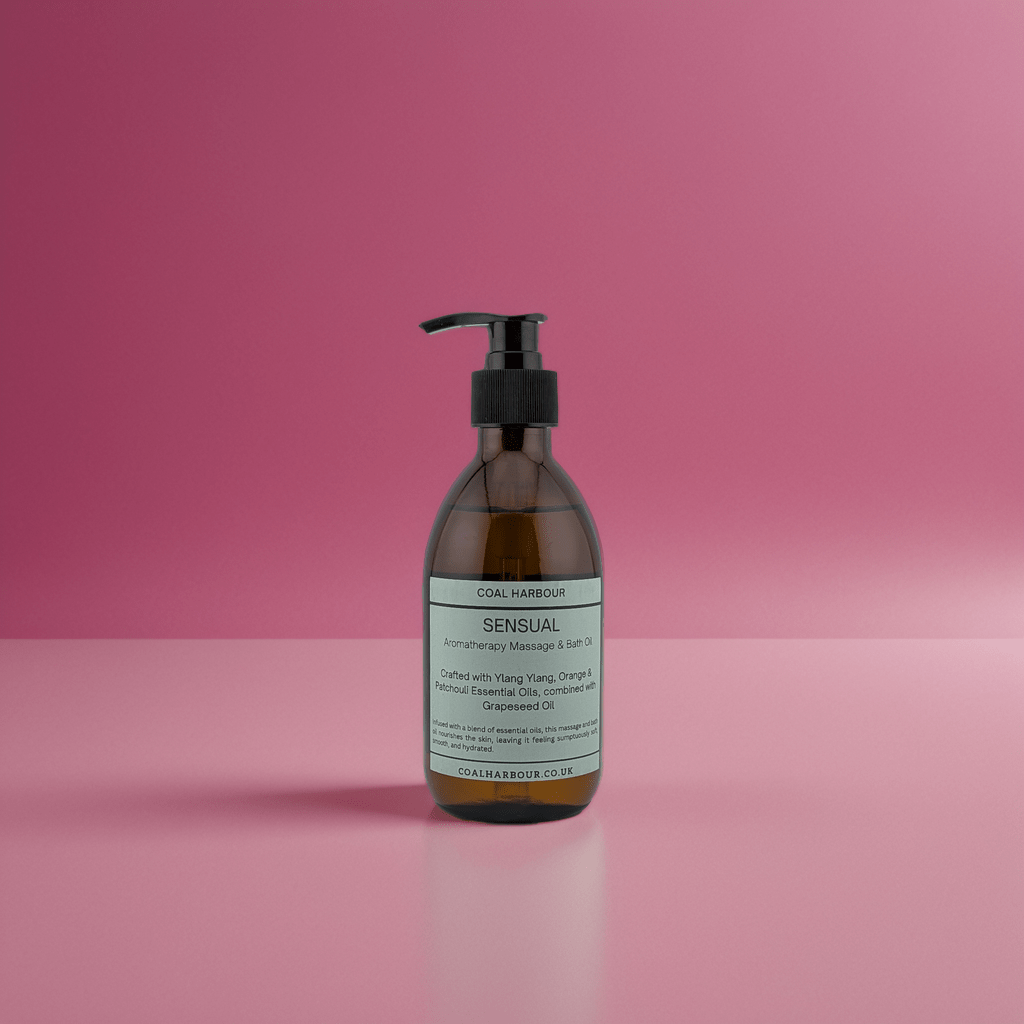 Aromatherapy Massage and Bath Oil - Sensual with Ylang Ylang, Orange & Patchouli Essential Oils