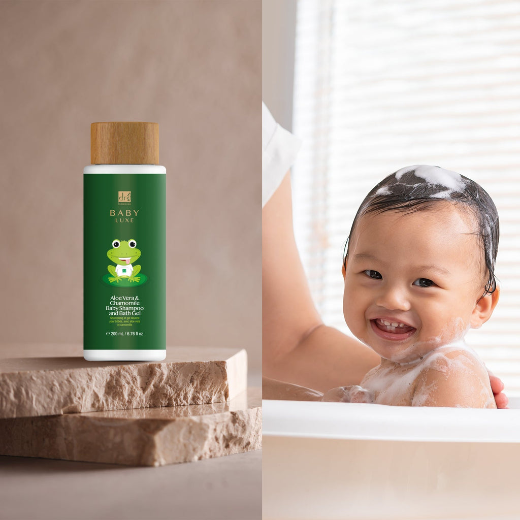 Dr Botanicals Baby Lux Aloe Vera & Chamomile Baby Shampoo & Bath Gel 200ml Twin Value Savings Pack