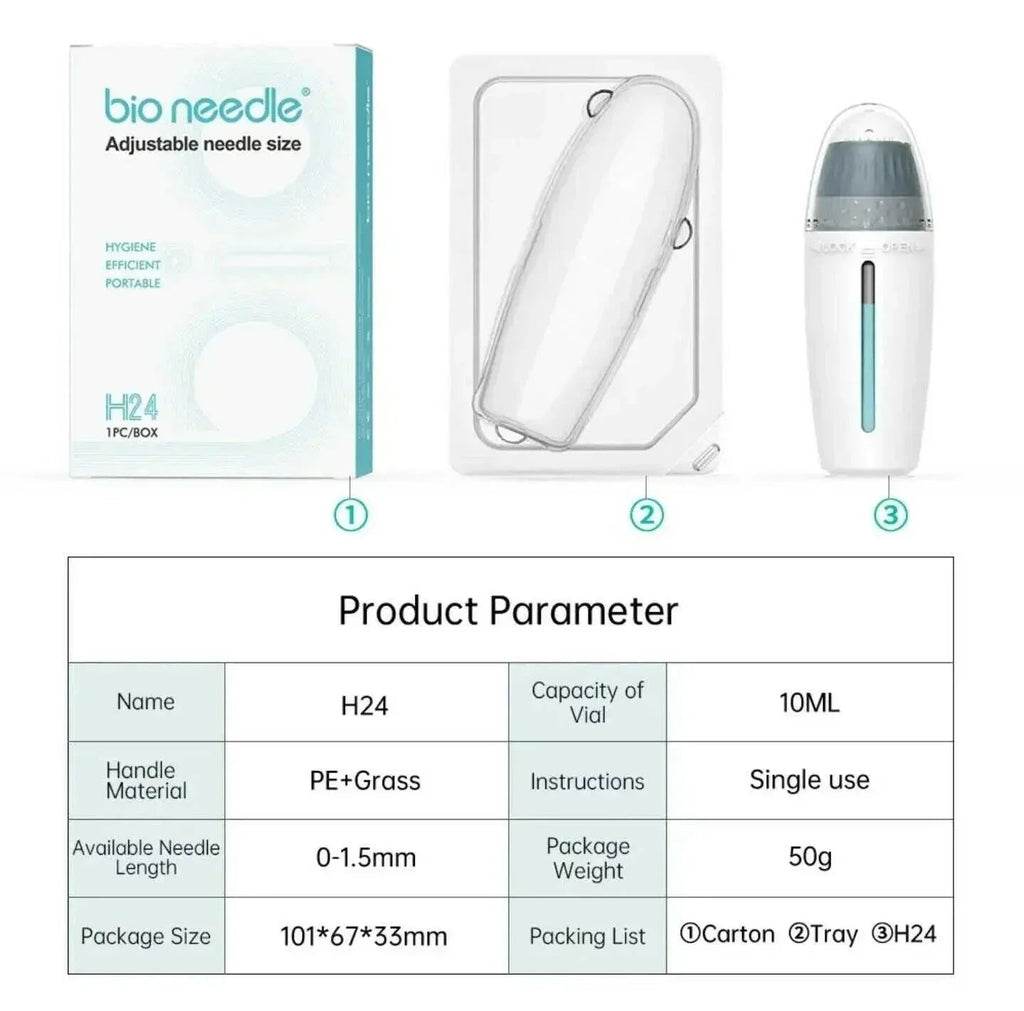 Ammuri Adjustable Derma Roller – 6-in-1 Microneedle Skin Tool for Face, Hair & Body