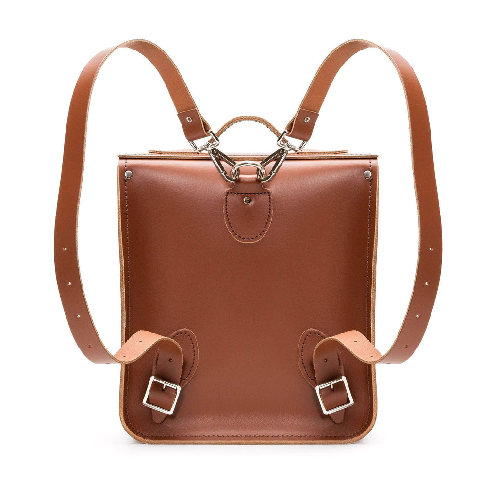 Handmade Leather City Backpack - Chestnut