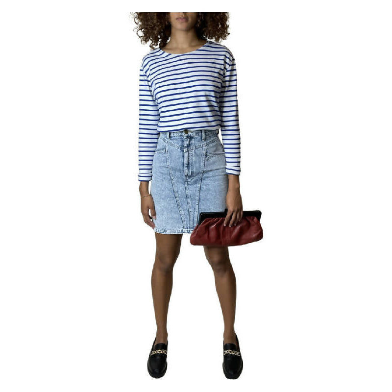 1980's Original Vintage Denim Acid Wash Skirt UK 8 - 10